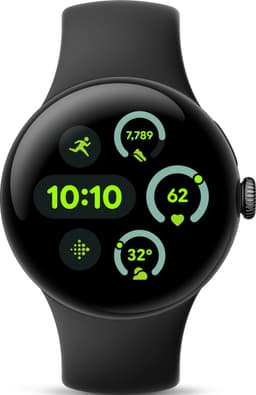Google Pixel Watch 3 41mm WiFi Matte Black en Obsidian Black Sportband — thumbnail 1