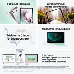 Samsung Galaxy Tab S9 FE Plus - WiFi - 256GB - Gray — thumbnail 12