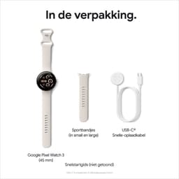 Google Pixel Watch 3 - Smartwatch - 41mm - Zilverkleurig/Roze — thumbnail 11