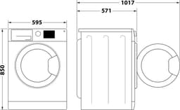 Whirlpool FFBBE 7469 BV wasmachine Voorbelading 7 kg 1351 RPM Wit — thumbnail 7