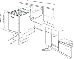 Beko DIN48533 - Inbouwvaatwasser — thumbnail 18