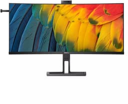 Philips 40B1U6903CH 6000 Series - LED-monitor - gebogen - USB - 39.7" - 5120 x 2160 WUHD @ 75 Hz - IPS - 300 cdm² - 1000:1 - HDR10 - 4 ms - Thunderbolt 4, 2xHDMI, DisplayPort - luidsprekers - textuurzwart — thumbnail 5