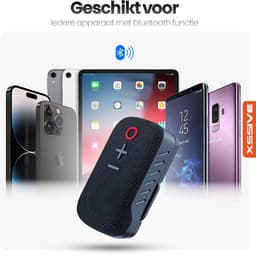 Xssive BS14 Draagbare Bluetooth Speaker met Magnetische Clip - Mini Bluetooth Speaker - Handsfree Bellen - Geschikt voor Wandelen, Onderweg, Fiets & Outdoor — thumbnail 3