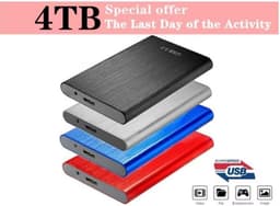 RFWR® 4TB Draagbare Externe Harde Schijf - Ideale Opslag voor Documenten en Foto's — thumbnail 5