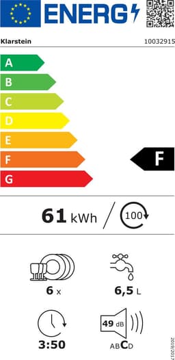Klarstein Vaatwasser Mini voor 6 Couvert, Stille Inbouw Vaatwasser klein met 6 Programma’s, Tafelmodel Vaatwasser voor Thuis, Kantoor en Camping, Mini Vaatwasser met Wateraansluiting - Vaatwasmachine Afwasmachine - 6 Maatgedekken 52 cm - voor Singles — thumbnail 2