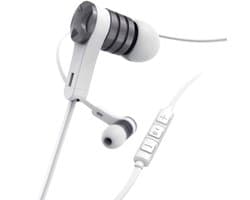 In-ear headset Intense platte kabel wit