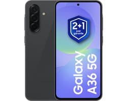 Samsung Galaxy A36 - 5G - 256GB - Awesome Black + 1 jaar extra garantie
