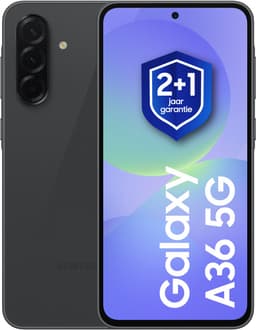 Samsung Galaxy A36 - 5G - 256GB - Awesome Black + 1 jaar extra garantie — thumbnail 1