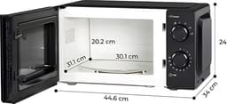 Kumtel HM-01 - Magnetron - 700W - 20 liter - 6 Functies -Zwart — thumbnail 7