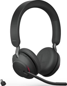Jabra Evolve2 65 UC Stereo Headset USB-C - UC-gecertificeerd (Zoom, Google Hangout, Avaya, Mitel ...) - Incl. Laadstandaard - Zwart — thumbnail 2