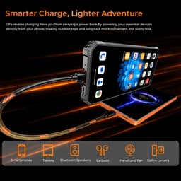 Rugged Smartphone - OUKITEL G6 - 2026 nieuw telefoon - 16GB RAM - 128GB ROM - 6,52 inch - 10600 mAh - Android 16 - IP68/IP69K Outdoor telefoon - NFC GPS - Zwart — thumbnail 7
