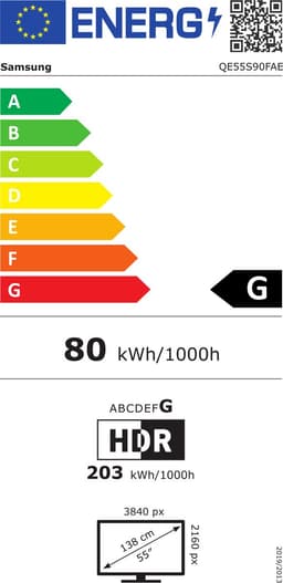 Samsung QE55S90F - 55 inch - 4k OLED - 2025 - Buitenlands model — thumbnail 2