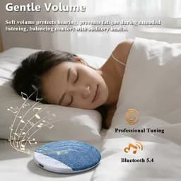 Slaapsprekers - Kussen Luidspreker voor Slapen - Ultradun (0,47 inch) - Geplande afsluiting - Onderkussen Bluetooth Speaker - Botgeleiding Technologie - Witte Ruis - batterijduur - Draadloos - Private Slaap Luidspreker voor Volwassenen & Kinderen — thumbnail 3
