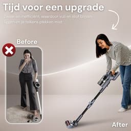 Vesora® 3-in-1 Buigbare Steelstofzuiger Draadloos zonder Zak - FLEX - Draadloze Stofzuiger - Kruimeldief Snoerloos - Vacuum Cleaner - Handstofzuiger - Stofzuiger Steel met Hepa Filter - Stofzuiger Huisdieren - Zakloze Stofzuiger — thumbnail 8