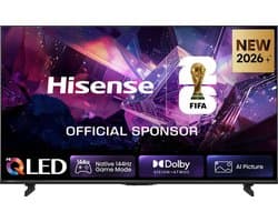 Hisense 75E7S PRO SmartTV - 75 inch - 4K Hi-QLED - 2026 - Native 144Hz Game Mode - Hi-QLED Colour - Built-in Subwoofer - AI Picture - AI Smooth Motion - AMD FreeSync Premium - Dolby Vision Atmos