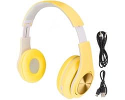 Store_8 - Bluetooth-hoofdtelefoon - Ruisonderdrukking - Opvouwbaar - Geel - Draadloze Hoofdtelefoon - Geschikt voor Telefoon en Laptop