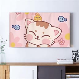 Tv-hoes - Schermbeschermer - Beeldscherm Beschermen - Universele Pasvorm - 22-75 inch - Mooie Kat — thumbnail 1