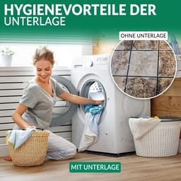 Trillingsdempend Onderstel voor Wasmachine en Droger | Zwarte Rubberen Antislipmat — thumbnail 4