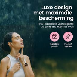 Siltcon® Seréa Smartwatch Dames - Horloge Dames - Stappenteller Horloge Dames - Hartslagmeter - Slaapmonitor - Saturatiemeter - Belfunctie - Geschikt voor iOS/Android - AMOLED - RVS - Elke pols - Incl. 5 Bandjes — thumbnail 14