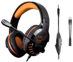 Spirit of Gamer Headset – Kinder Koptelefoon - Koptelefoon - Microfoon – Geschikt Voor Headset Nintendo Switch/PS5/PS4/Xbox Series X/S/Xbox One/Pc – Ruisonderdrukkende Microfoon – Verstelbare hoofdband – Helder geluid – Zwart/Oranje — thumbnail 10