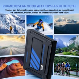 DM 640GB Externe opslag - Draagbare harde schijf - USB 3.2 - Zwart — thumbnail 2