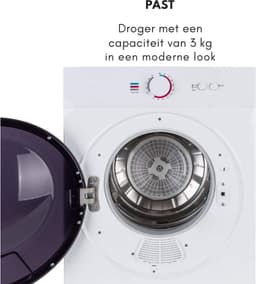 Aurixi® Mini Droger - Droger - Mini Wasmachine - Wit - 46cm x 50cm x 60cm — thumbnail 6