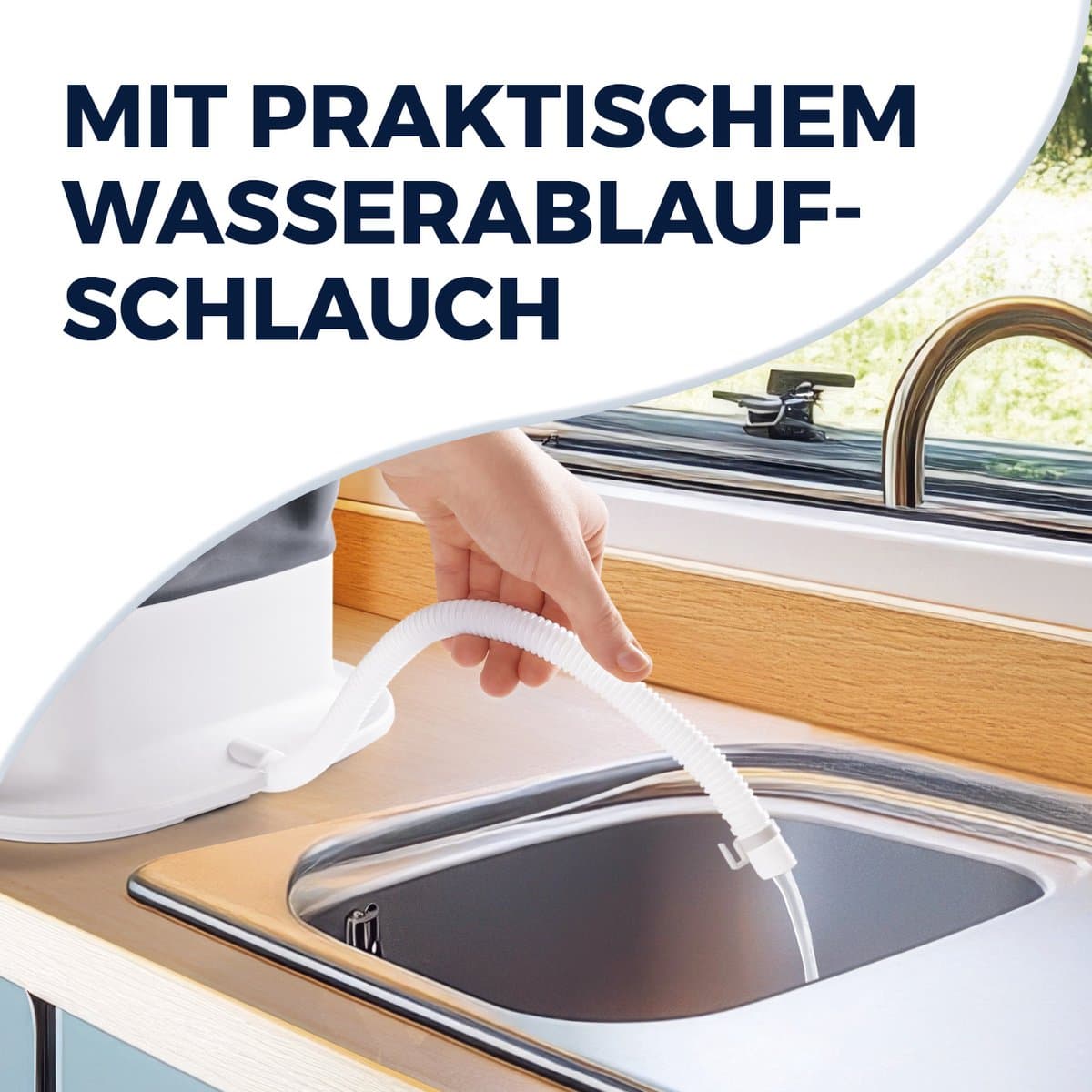 CLEANmaxx mini-wasmachine, ideaal voor onderweg | Mobiele wasmachine met 2 wasprogramma's en een centrifugeerprogramma | Opvouwbaar en stil | Voor maximaal 1 kg wasgoed | Geschikt voor kamperen en reizen — afbeelding 1