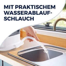 CLEANmaxx mini-wasmachine, ideaal voor onderweg | Mobiele wasmachine met 2 wasprogramma's en een centrifugeerprogramma | Opvouwbaar en stil | Voor maximaal 1 kg wasgoed | Geschikt voor kamperen en reizen — thumbnail 1