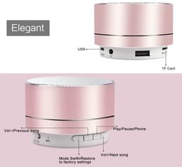 TuseRxln Bluetooth-speaker – Draagbare luidspreker – Intense bas, HiFi-stereo – 1 stuks – Zwart — thumbnail 3