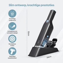 Olvy Kruimeldief - 2 Snelheden - Voor Dierenharen - Kruimelzuiger Snoerloos - Autostofzuiger - Draadloos - Handstofzuiger - Meerdere Opzetstukken — thumbnail 2
