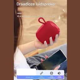 Draagbare Bluetooth Speaker- luidspreker - RGB-muzieklicht - Compact En IP4 Waterdichte-Bluetooth 5.3-Rood — thumbnail 8