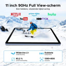 Aorlym P11 Tablet - 48GB RAM+128GB ROM/TF 2TB - Android 16 - 11 inch tablet 90Hz - T7250 - 8800mAh - 13MP+5MP - Gemini AI - Widevine L1 - Face ID - 5G WIFI - Dubbele luidsprekers - Pen, toetsenbord, muis - Grijs — thumbnail 8