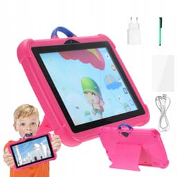 Kindertablet 7 inch - Peutertablet - 32GB - Roze - Met Hoesje & Ouderlijk Toezicht — thumbnail 1