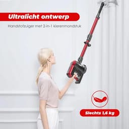 Steelstofzuiger Draadloos – 500W Krachtige Stofzuiger – 50.000Pa Zuigkracht – Verwijderbare Accu – LED Display – HEPA Filter – Handstofzuiger – Voor Vloeren, Tapijt & Huisdieren — thumbnail 4