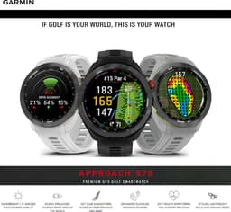 Garmin Approach S70 Premium GPS Golfhorloge 47 mm - Zwart — thumbnail 10