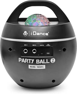 iDance BB10K Bluetooth Party Box met Disco LED-verlichting - Zwart/Grijs — thumbnail 5