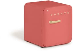 CREATE - Koelkast in retrostijl - Terracotta - Handvat Goud - FRIDGE RETRO 48L — thumbnail 3