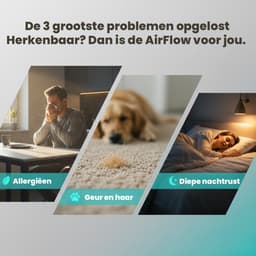 Airflow Luchtreiniger / Air Purifier voor Huisdieren & Allergie - 350 m³/h – HEPA Filter H13 – App bediening & Luchtkwaliteitsensor - intplus+ — thumbnail 2