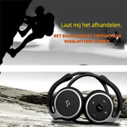 longziming -Draadloze Hoofdtelefoon - Bluetooth Headphones - Hifi-Stereogeluid Met Noise Cancelling - 1 - Zweetbestendig - Zwart — thumbnail 3