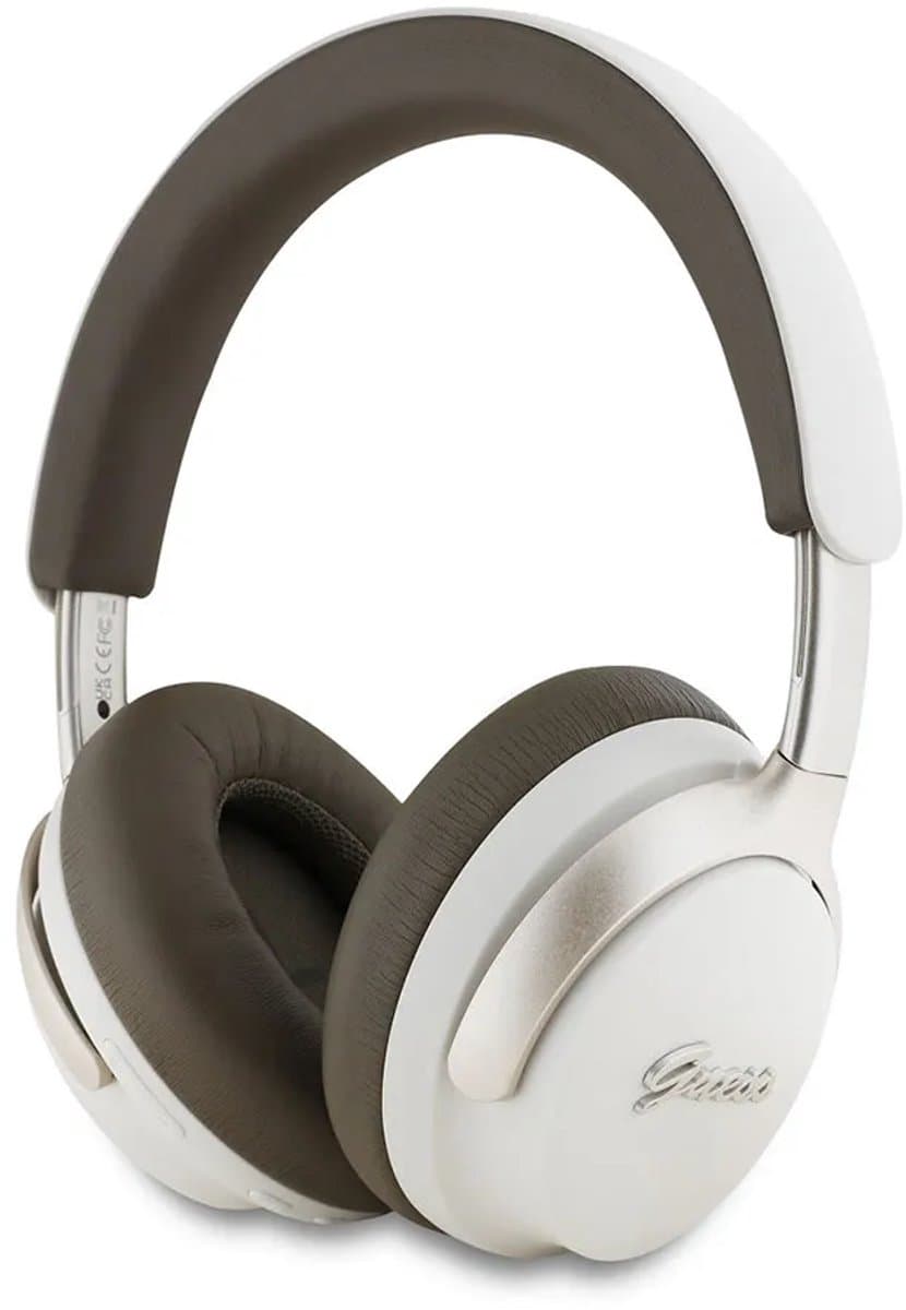 Guess Bluetooth ANC Headphones Metal Script Logo - Beige — afbeelding 1