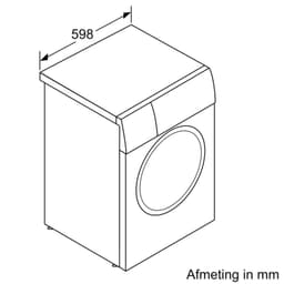 Bosch WGH244A7NL - Serie 6 - Wasmachine met stoom - Energielabel A - 20% - 9 kg - 1400 rpm - Automatische wasmiddeldosering met i-Dos - Iron Assist: vermindert kreukels tot 50% — thumbnail 7