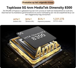 Blackview XPLORE 2 Projector - Robuuste Smartphone - 5G - 48GB RAM - 1TB ROM - 20000mAh - 120W snel opladen - 6.73 inch QHD+ AMOLED-scherm - Nachtzicht - Android 15 - Robuuste Telefoon - NFC - GPS - Zwart — thumbnail 7