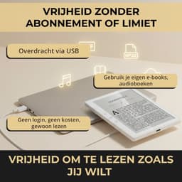 Veloura ereader - e reader met Hoesje voor E books - 32GB E-Readers - E-reader Nederlandstalig - Online luisterboeken & audio — thumbnail 3