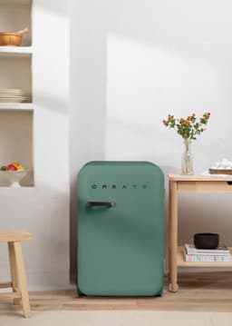 CREATE - Koelkast in retrostijl - Sage - Handvat Zwart - FRIDGE RETRO 107L — thumbnail 5