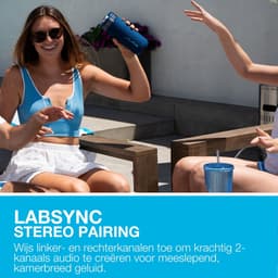 JLab Go Bluetooth Speaker Draadloos - Draagbare Muziekbox - 16 uur Batterijduur - 10 Watt - Bass Boost - IPX6 Waterproof - Multipairing - Instelbare Party Lights - App Equalizer - Blauw — thumbnail 10