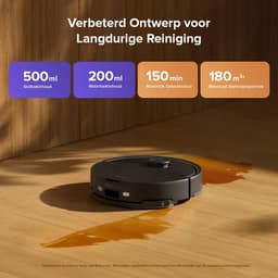 Roborock Q10 S5 Set Robotstofzuiger– 10000 Pa Zuigkracht–Dubbele Anti-klitfunctie–VibraRise 2.0-Systeem– 8 mm Dweillift– PreciSense LiDAR-navigatie–Obstakelvermijding– APP–Zwart-2 Dweilen — thumbnail 9
