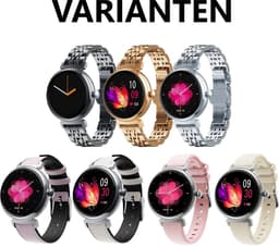 Belesy® Dakota Smartwatch Dames – Smartwatch Heren – Horloge 1.04 inch AMOLED Kleurrijk Touchscreen – Veel Gezondheidsmeters – Fitness Tracker – Agenda & Email & Meldingen – Bluetooth Bellen – Muziek Speler – AI Voice Assistent – Zwart Staal — thumbnail 4