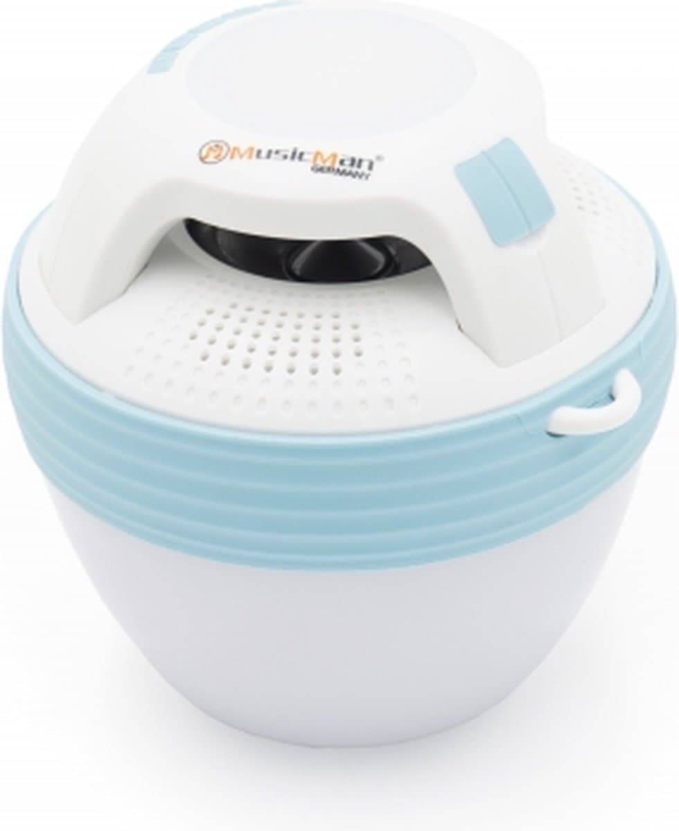 Technaxx BT-X60 Pool-Speaker met RGB-licht - Wit/Blauw — afbeelding 1