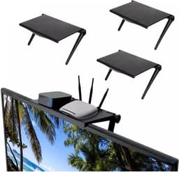 Tv plateau klein - zwart - televisie - beeldscherm plank - beamer plan - gadgets mannen -cadeau — thumbnail 2