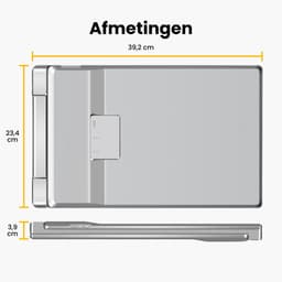 16" - Portable Monitor - Laptopscherm: 12-17.3" - Draagbare Monitoren - Beeldscherm - Inclusief Beschermhoes - 1920x1200P - 60 Hz - HDMI & USB-C - Grijs — thumbnail 5